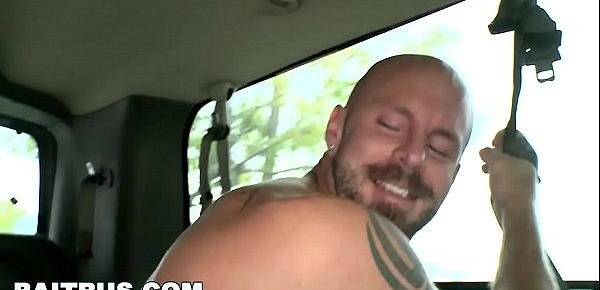  BAIT BUS - Jacques Lavere Gets Tricked Into Having Gay Sex with Mitch Vaughn